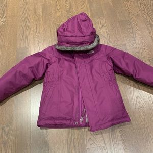 North face down winter coat